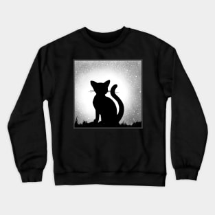 Stargazing Kitty Crewneck Sweatshirt